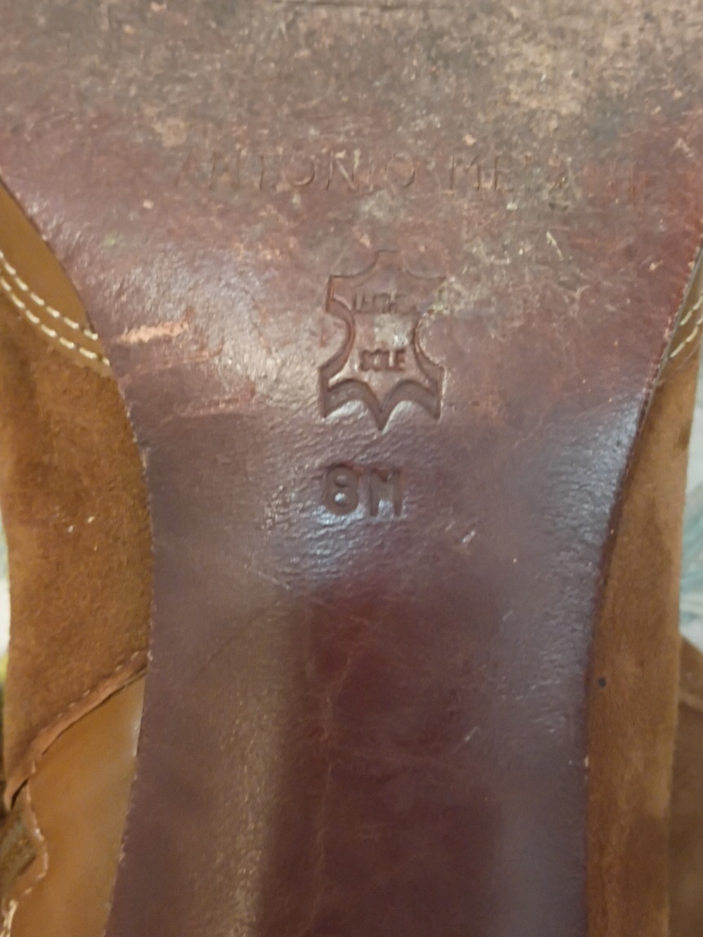 ANTONIO MELANI 8M Brown Suede Western Ankle Boots - Women's Stylish Pointed Toe. - Picture 2 of 7